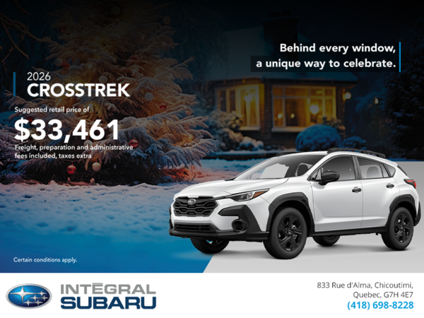 Get the 2026 Crosstrek today!