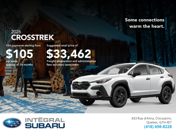 Get the 2026 Crosstrek today!