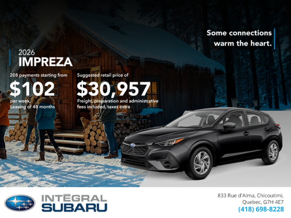 Get the 2026 Impreza!