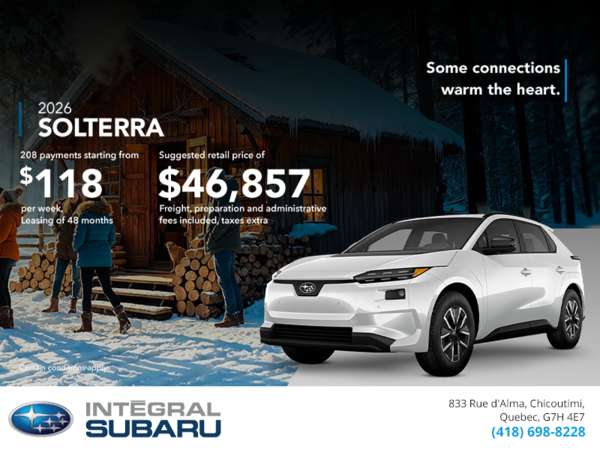 Get the 2026 Solterra today!