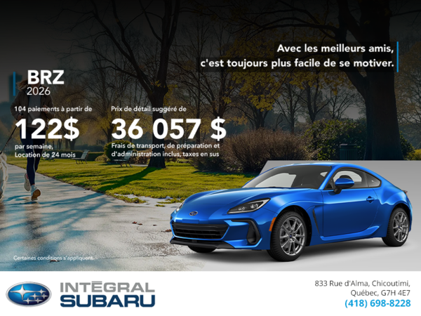 Procurez-vous la BRZ 2026!