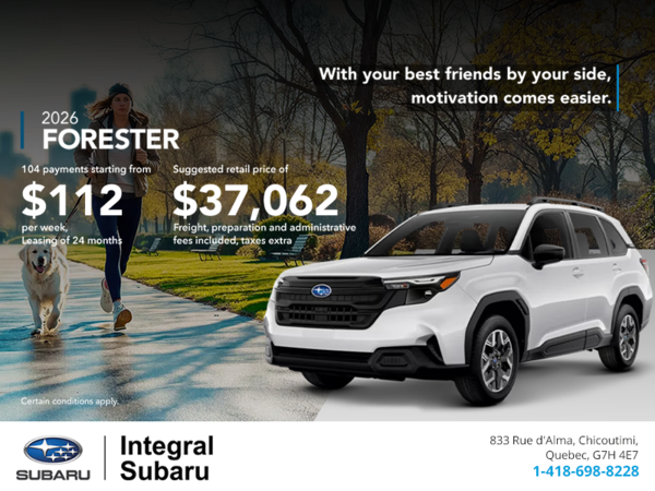 Get the 2026 Forester!