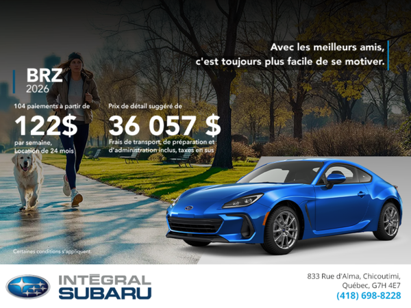 Procurez-vous la BRZ 2026!