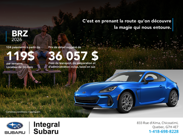 Procurez-vous la BRZ 2026!