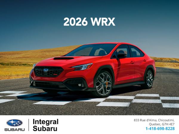 Get the 2026 WRX today!