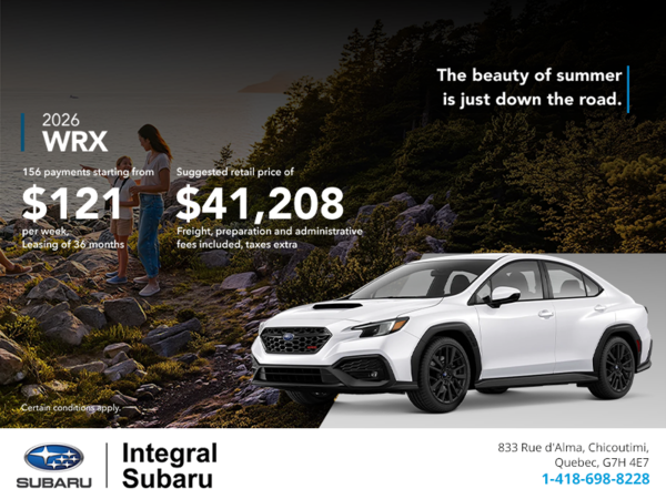 Get the 2026 WRX today!