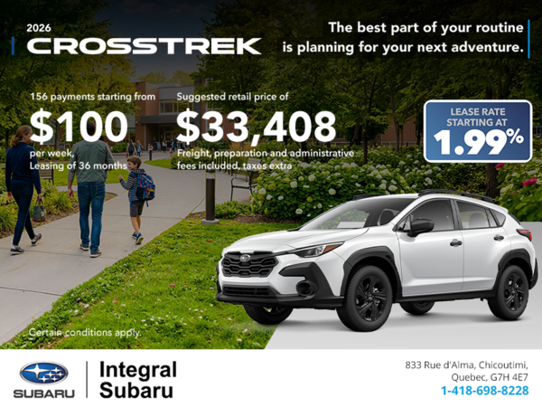 2026 Subaru Crosstrek