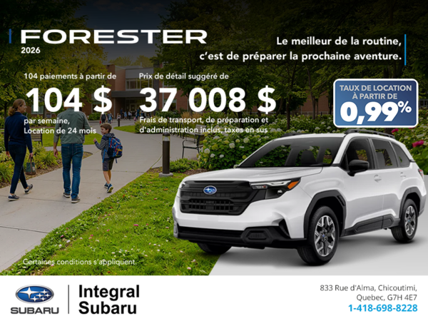 Subaru Forester 2026