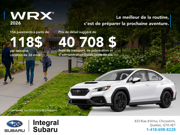 Subaru WRX 2026