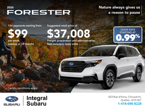 2026 Subaru Forester