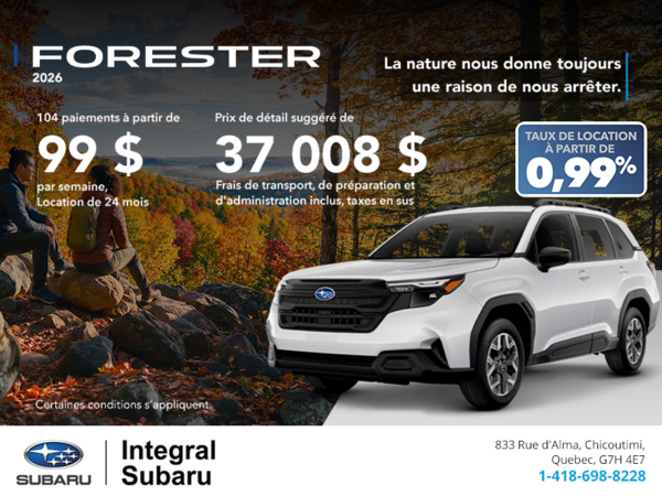 Subaru Forester 2026