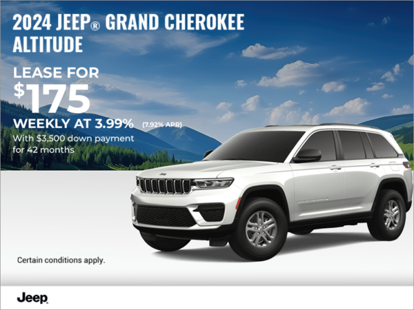 Get the 2024 Jeep Grand Cherokee Altitude!