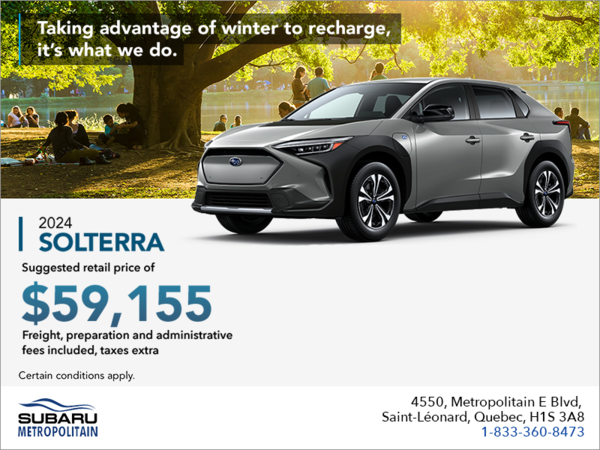 Get the 2024 Solterra today!