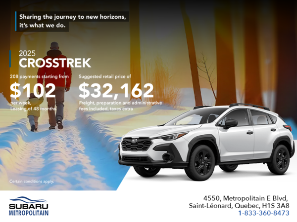 Get the 2025 Crosstrek today!