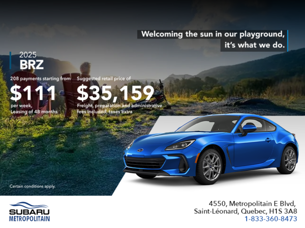 Get the 2025 BRZ today!
