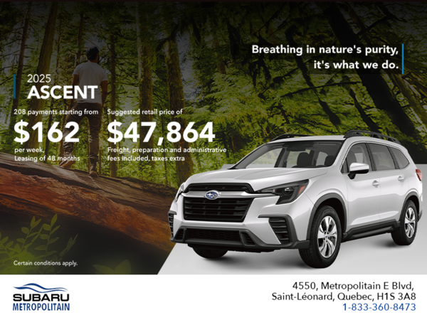 Get the 2025 Ascent today!