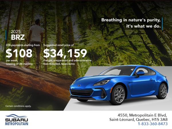 Get the 2025 BRZ today!