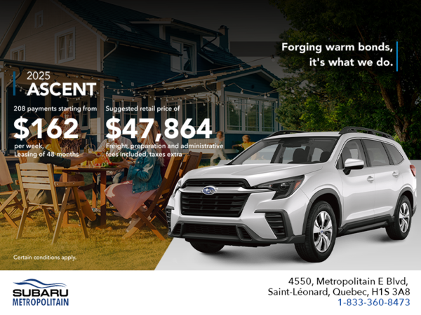 Get the 2025 Ascent today!