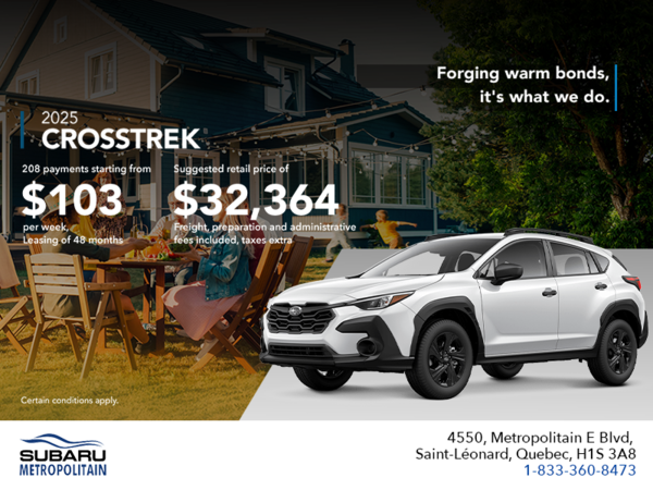 Get the 2025 Crosstrek today!