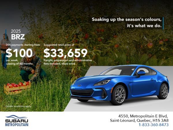 Get the 2025 BRZ today!