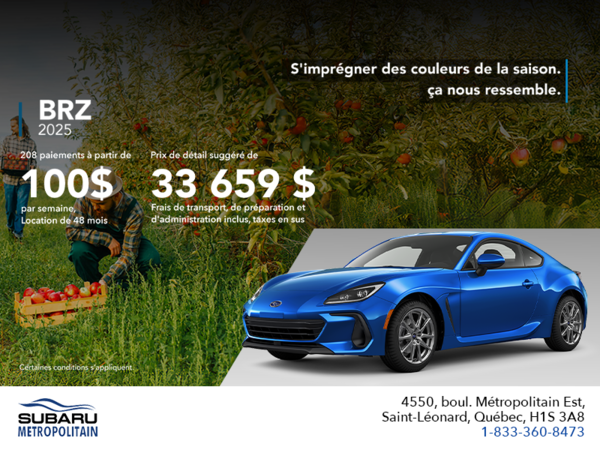 Procurez-vous la BRZ 2025!