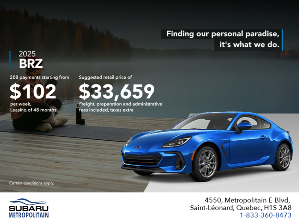 Get the 2025 BRZ today!