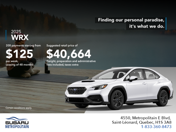 Get the 2025 WRX today!