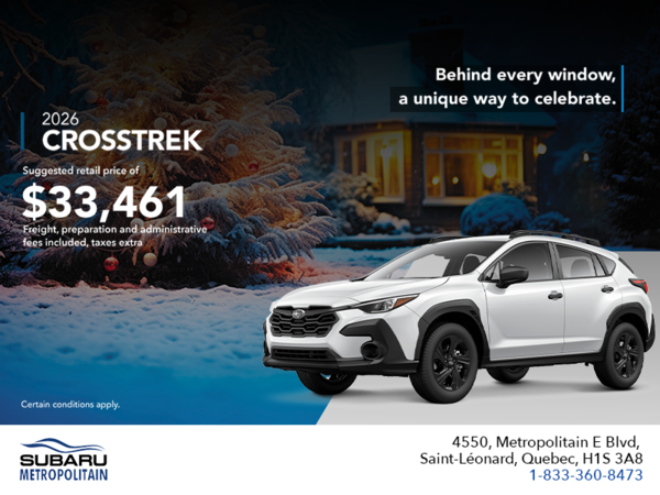 Get the 2026 Crosstrek today!
