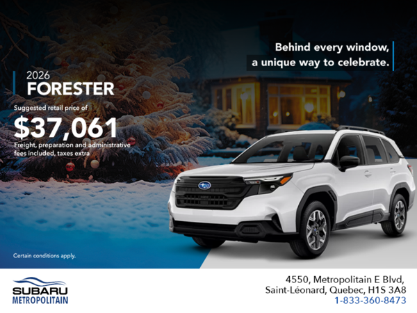Get the 2026 Forester!