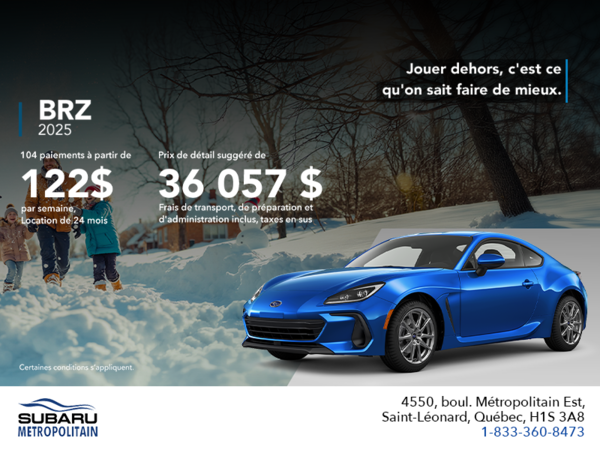 Procurez-vous la BRZ 2026!