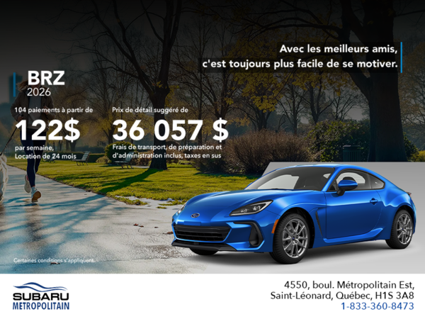 Procurez-vous la BRZ 2026!