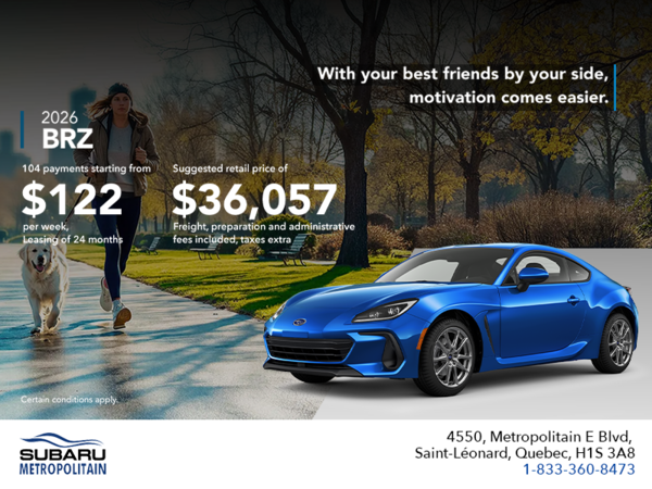 Get the 2026 BRZ today!