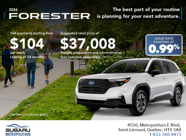 2026 Subaru Forester