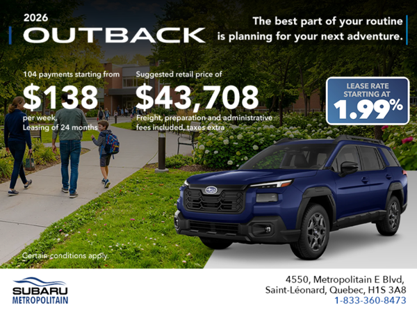 2026 Subaru Outback