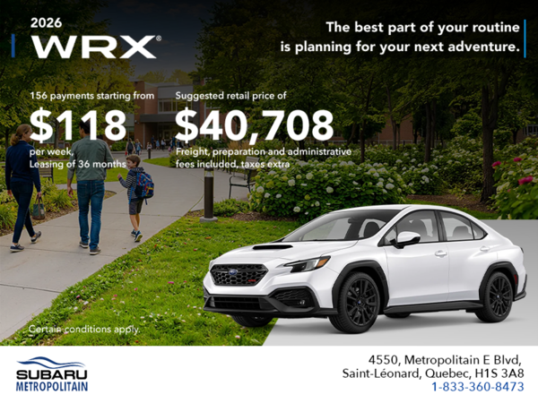 2026 Subaru WRX