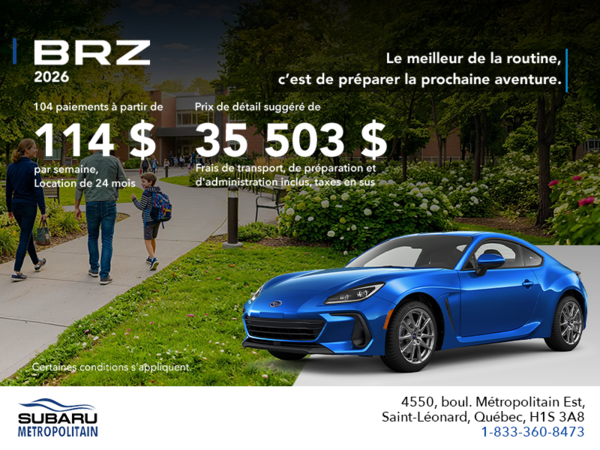 Subaru BRZ 2026