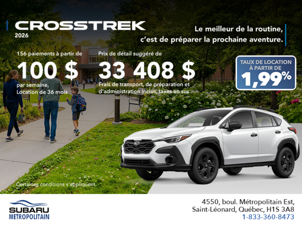 Subaru Crosstrek 2026