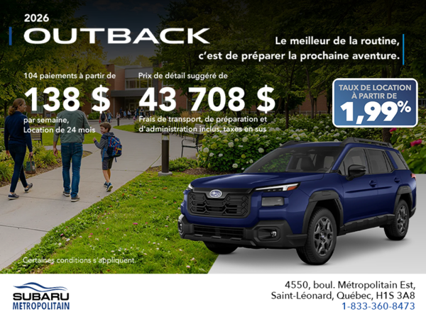Subaru Outback 2026