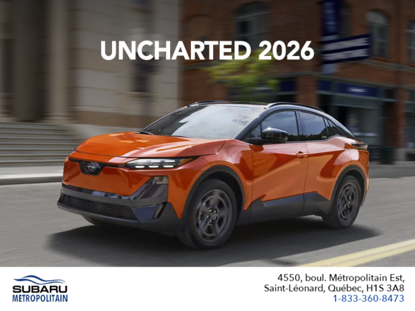 Subaru Uncharted 2026