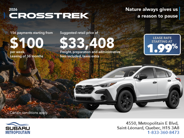2026 Subaru Crosstrek