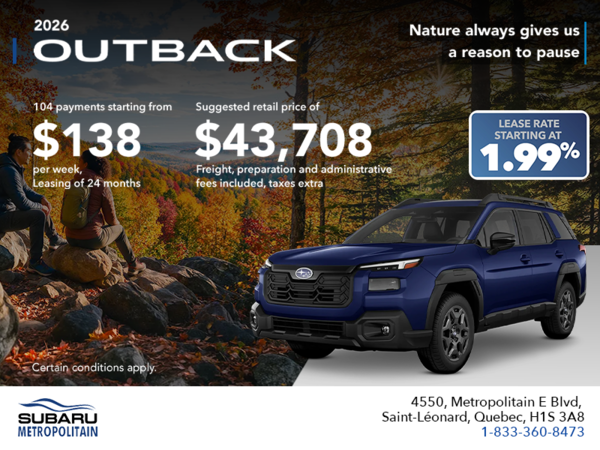 2026 Subaru Outback