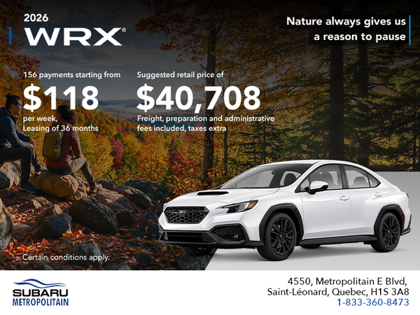 2026 Subaru WRX