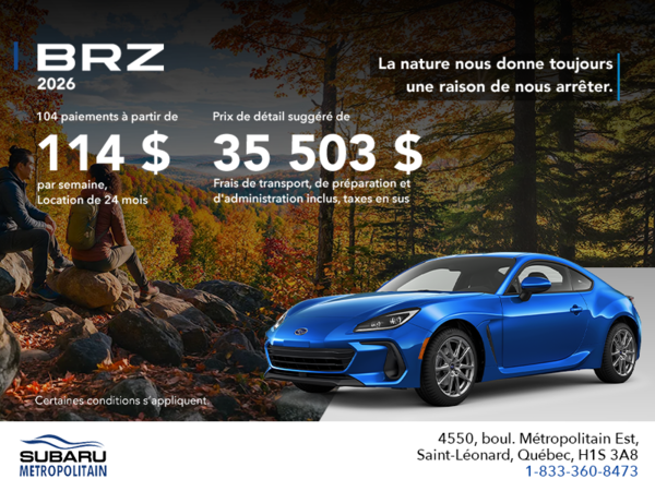 Subaru BRZ 2026