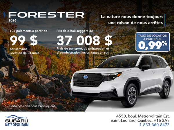 Subaru Forester 2026