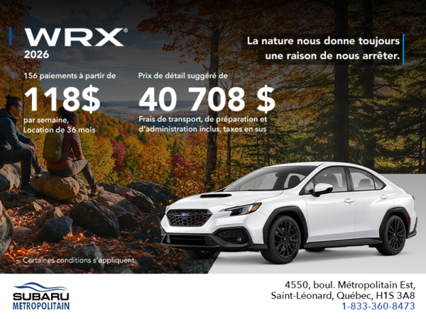 Subaru WRX 2026