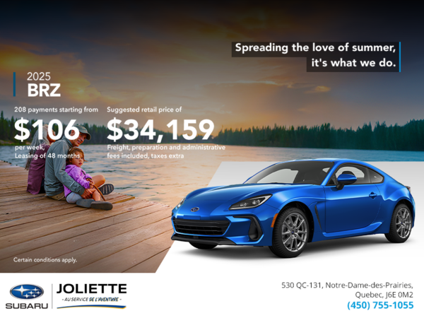 Get the 2025 BRZ today!
