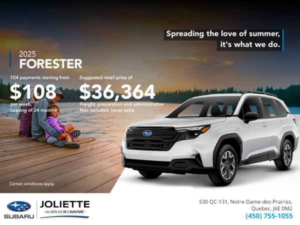 Get the 2025 Forester!