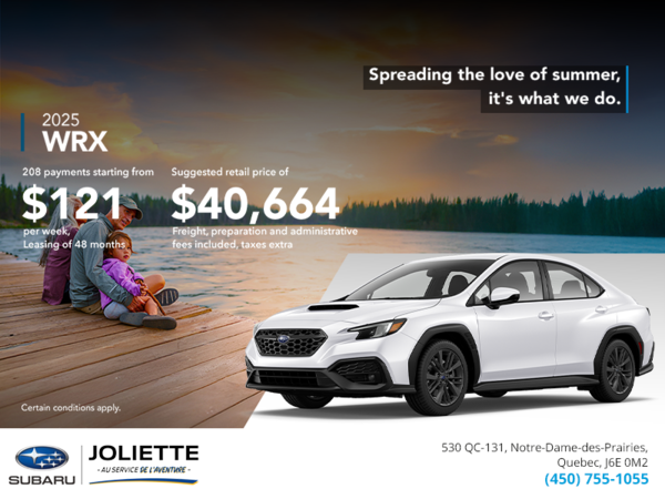 Get the 2025 WRX today!