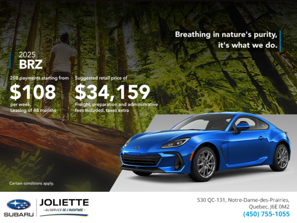 Get the 2025 BRZ today!