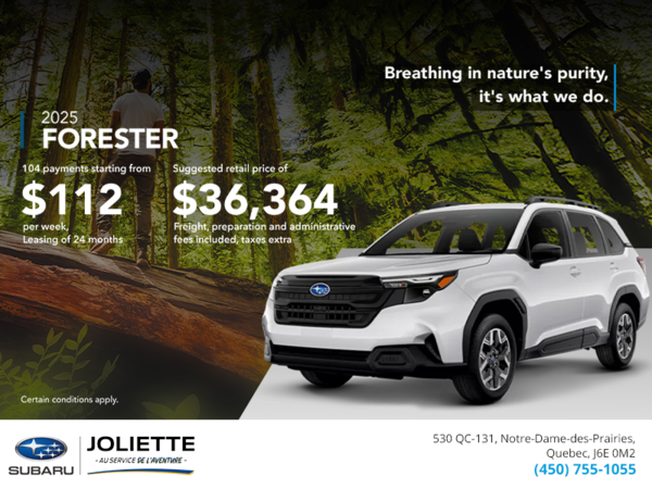 Get the 2025 Forester!